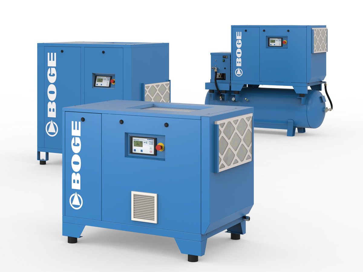 BOGE ecoline E 4 – E 30 oil-injected screw compressor range — available in Sri Lanka from Tranco Tech