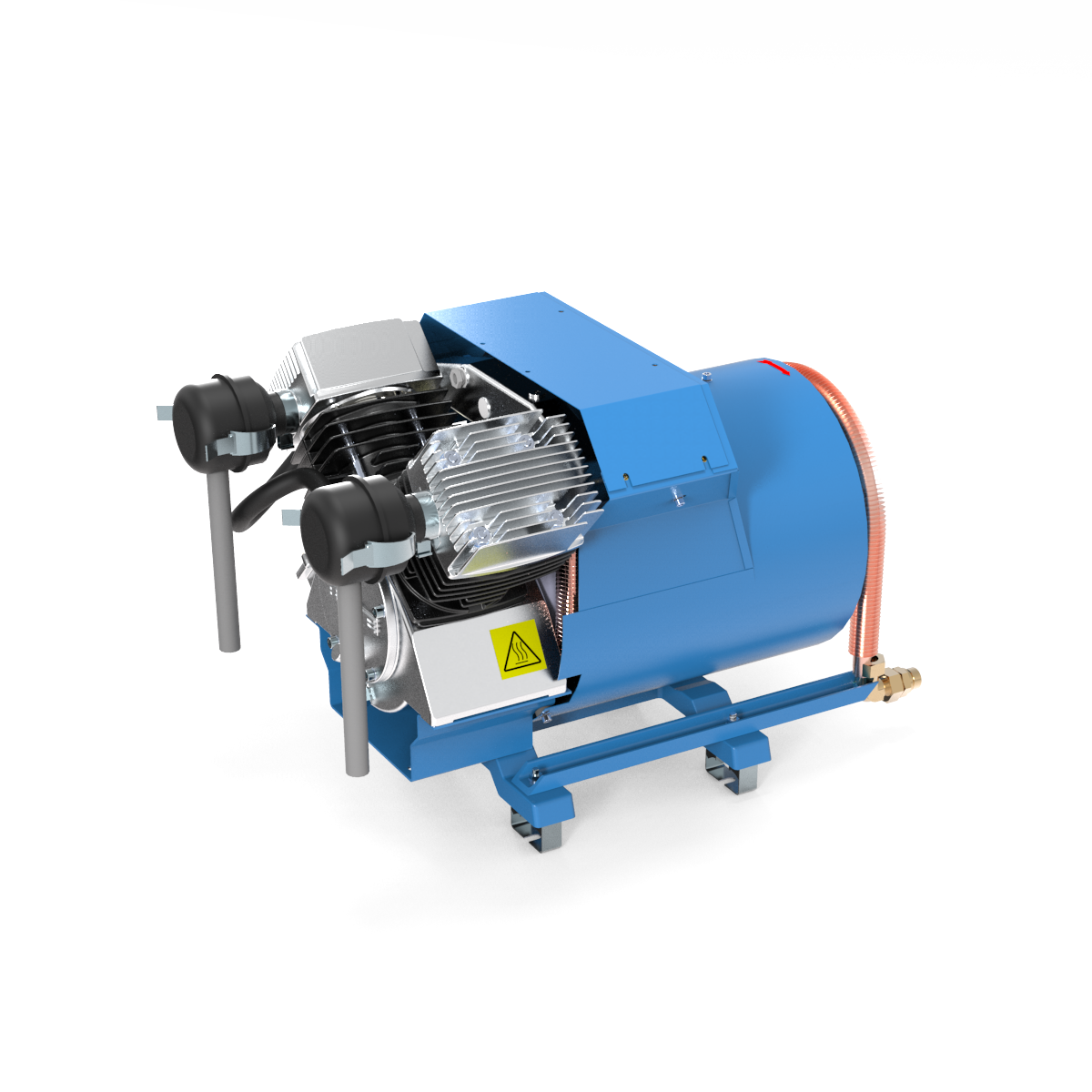 BOGE SRD series oil-lubricated piston compressor (100% duty cycle)