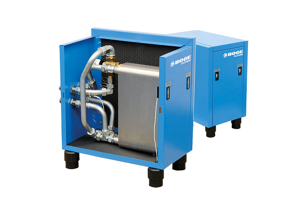 BOGE Duotherm heat recovery — two variants, one open