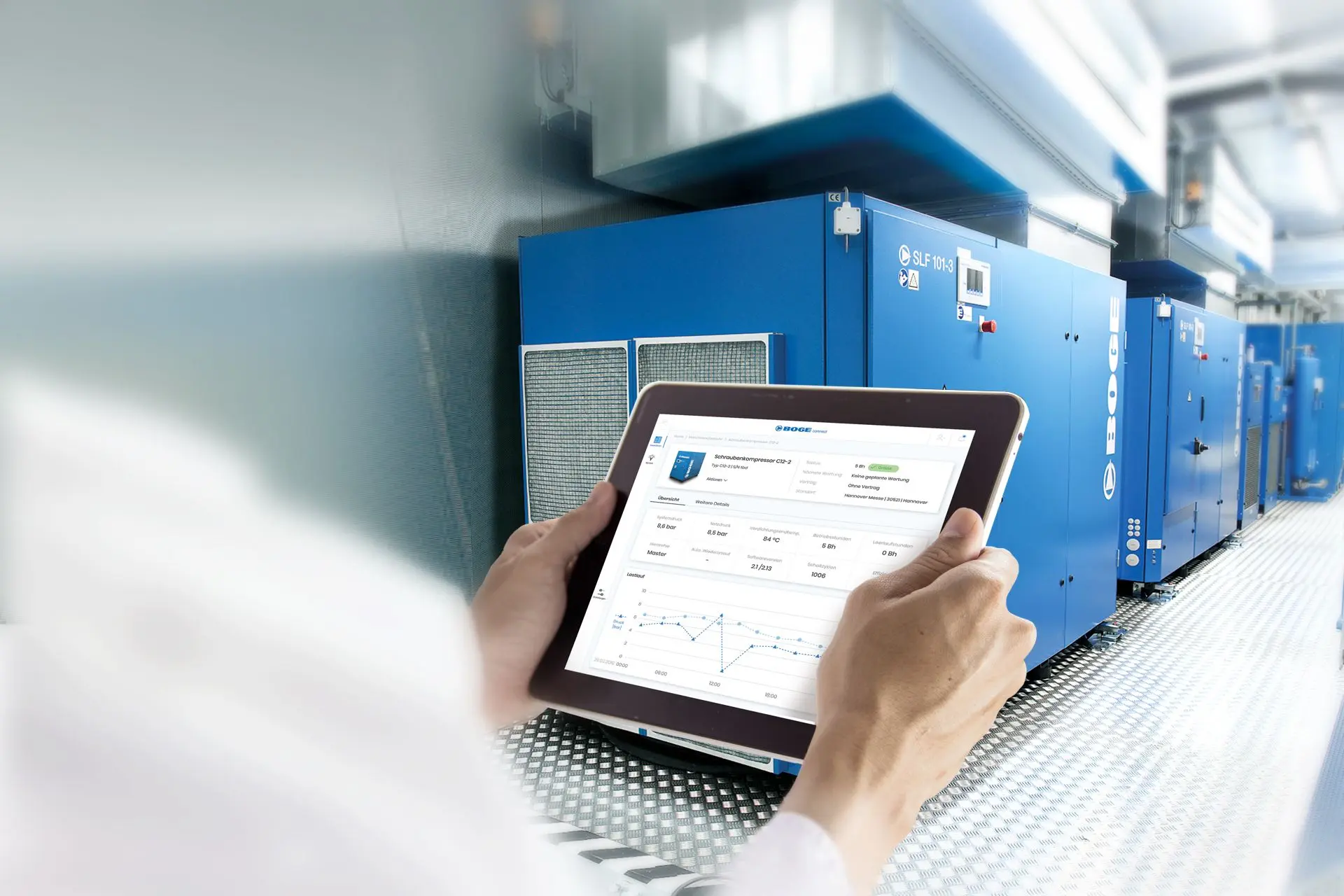 BOGE controls and plant management